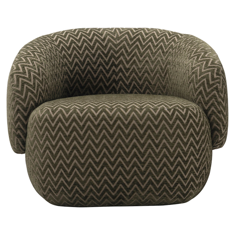 Lounge Stuhl Milano moss chevron mit gepolsterter Sitzfläche