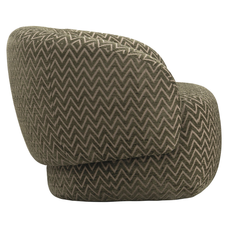 Lounge Stuhl Milano moss chevron mit gepolsterter Sitzfläche
