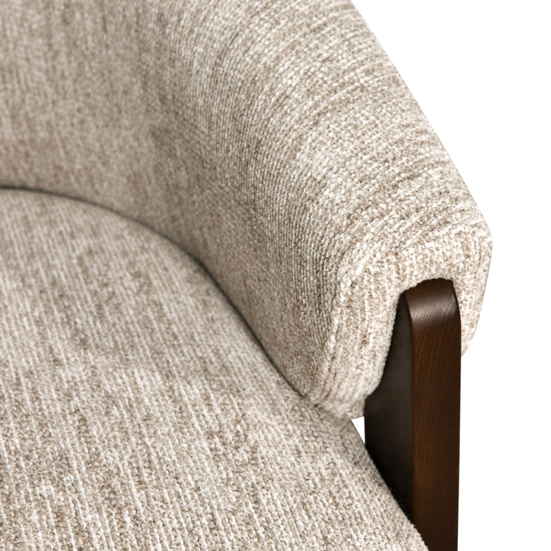 Lounge Stuhl Marina Richmond natural softweave, drehbar & feuerhemmend