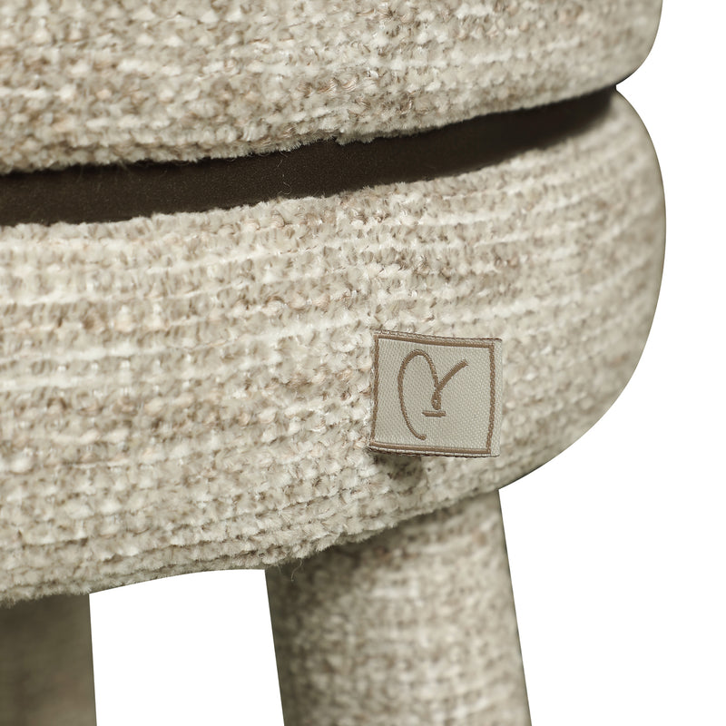 Barhocker Tenashar Natural Softweave mit Drehfunktion & Fußstütze