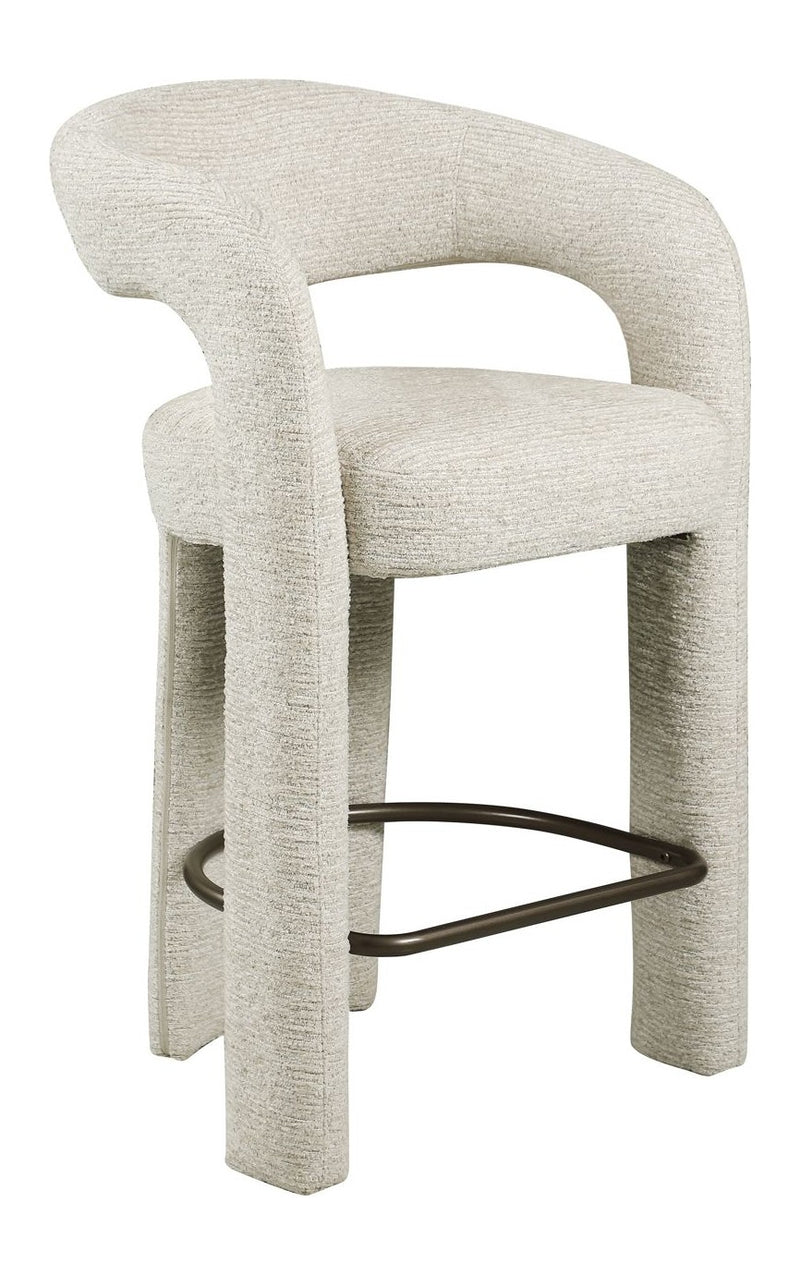 Barhocker Soho Natural Linear – Richmond, gepolstert mit Armlehnen