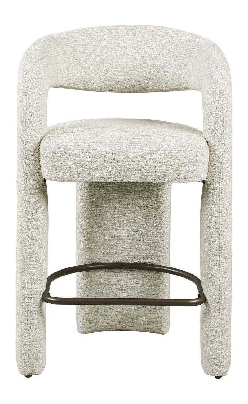 Barhocker Soho Natural Linear – Richmond, gepolstert mit Armlehnen