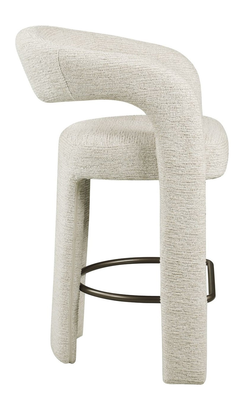 Barhocker Soho Natural Linear – Richmond, gepolstert mit Armlehnen