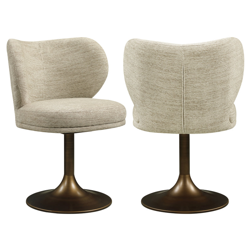 Esszimmerstuhl Amely mit Drehgestell in natural Softweave