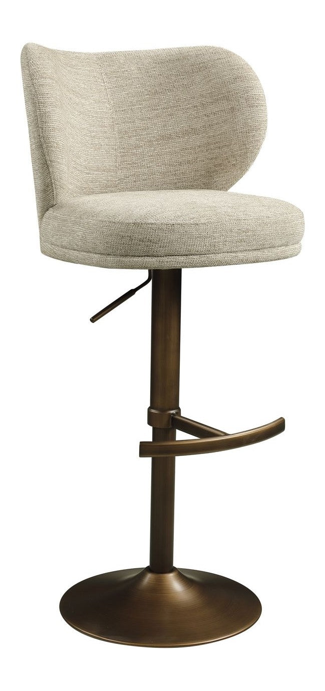 Barhocker Amely Richmond, drehbar mit Fußstütze, natural softweave