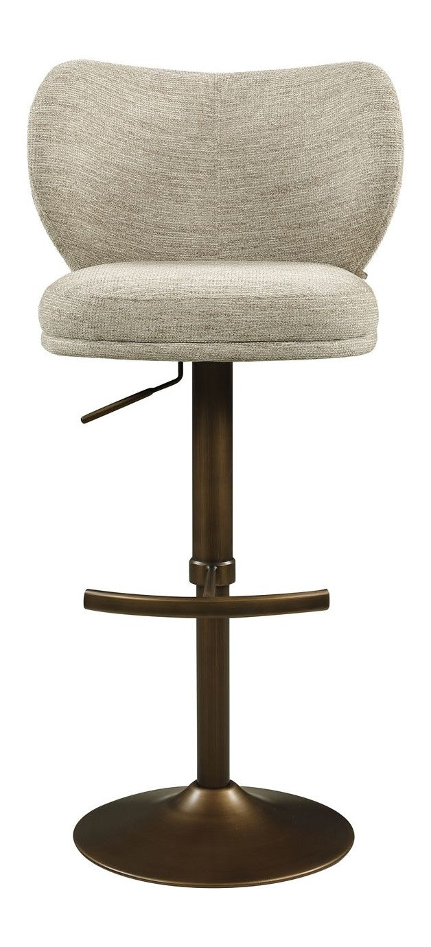 Barhocker Amely Richmond, drehbar mit Fußstütze, natural softweave
