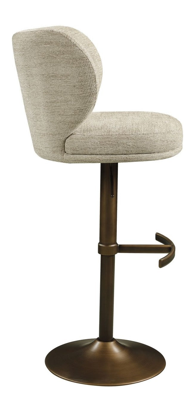 Barhocker Amely Richmond, drehbar mit Fußstütze, natural softweave