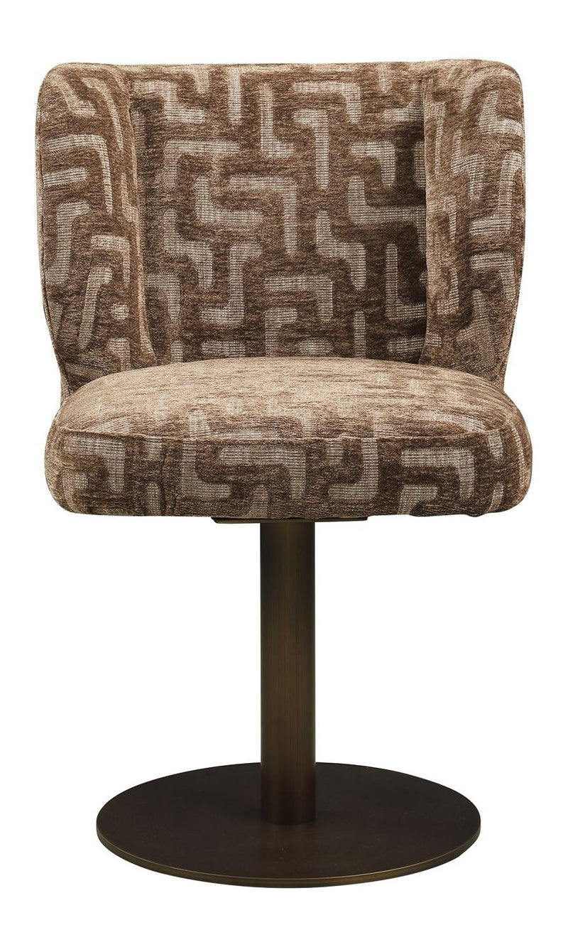 Esszimmerstuhl Fiona Brown Labyrinth mit Drehgestell von Richmond