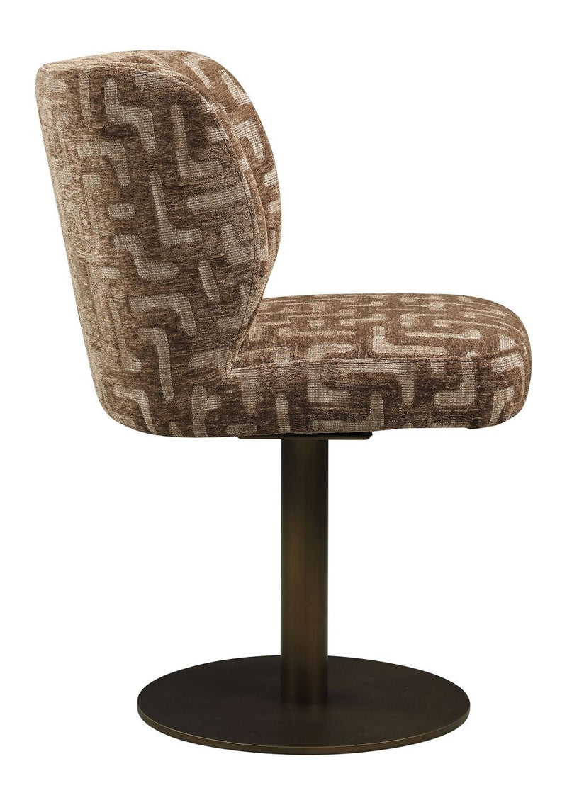 Esszimmerstuhl Fiona Brown Labyrinth mit Drehgestell von Richmond