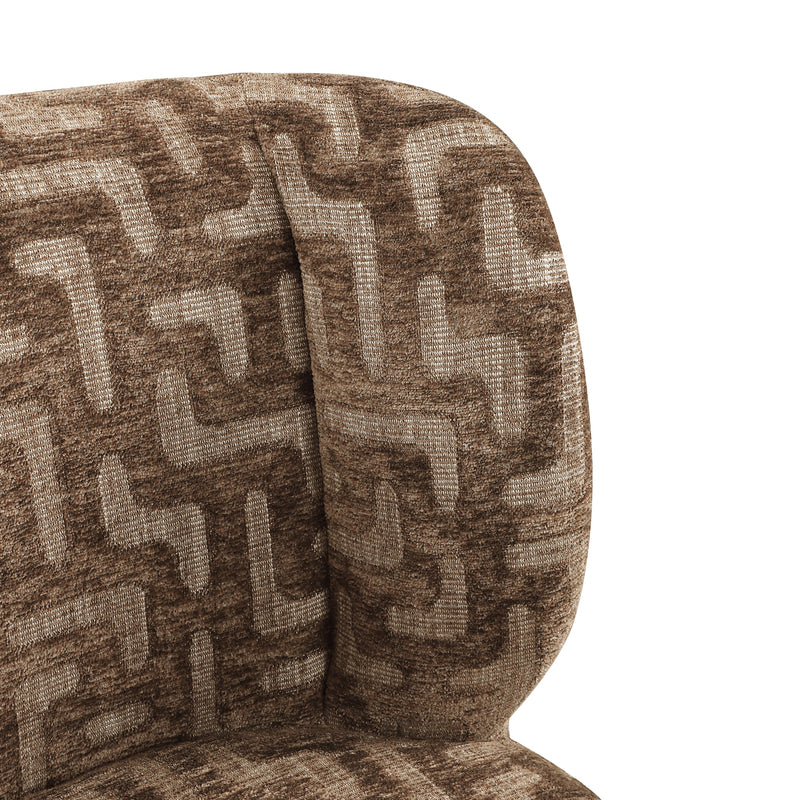 Esszimmerstuhl Fiona Brown Labyrinth mit Drehgestell von Richmond