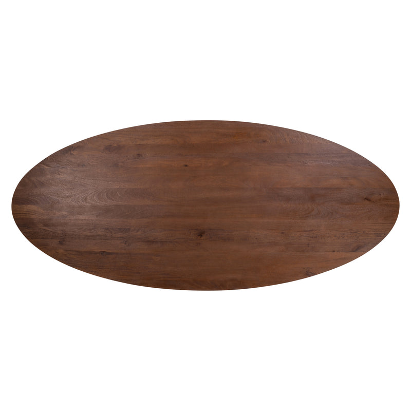 Esstisch Stafford oval 280 cm, Mangoholz spicebrown, Richmond