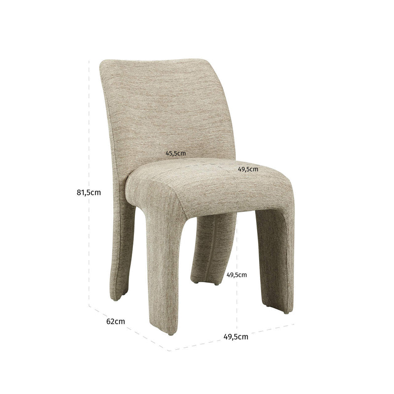 Esszimmerstuhl Maya natural softweave, 2er-Set, Richmond Polsterstuhl