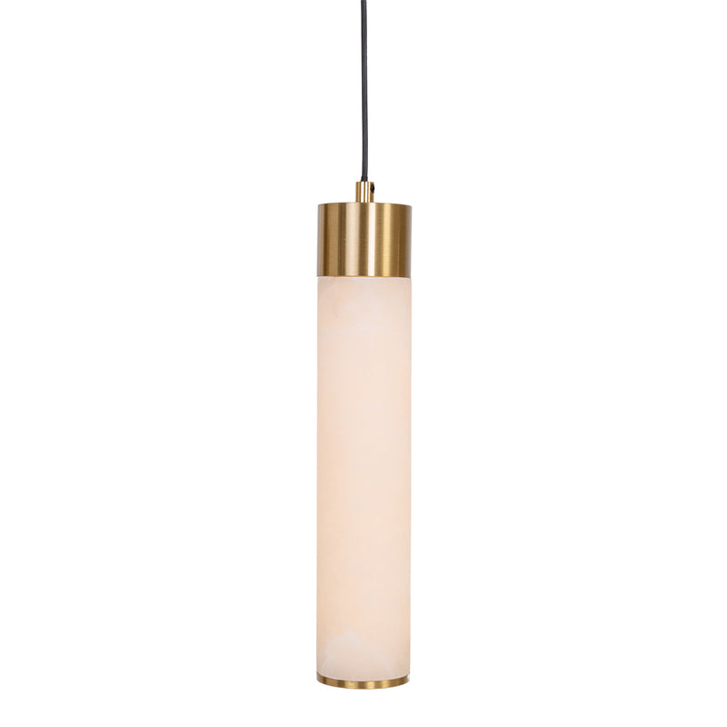 Pendelleuchte Elaris white – Kronleuchter aus Eisen und Alabaster