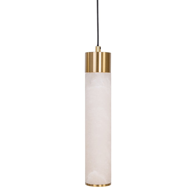 Pendelleuchte Elaris white – Kronleuchter aus Eisen und Alabaster