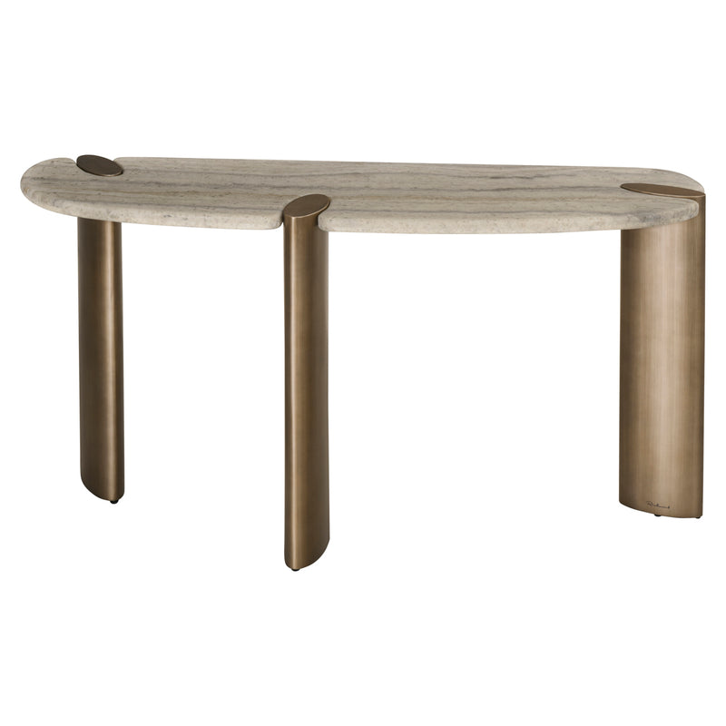 Konsole Arcadia grey – Richmond Design aus Travertin & Eisen