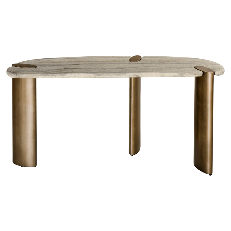 Konsole Arcadia grey – Richmond Design aus Travertin & Eisen