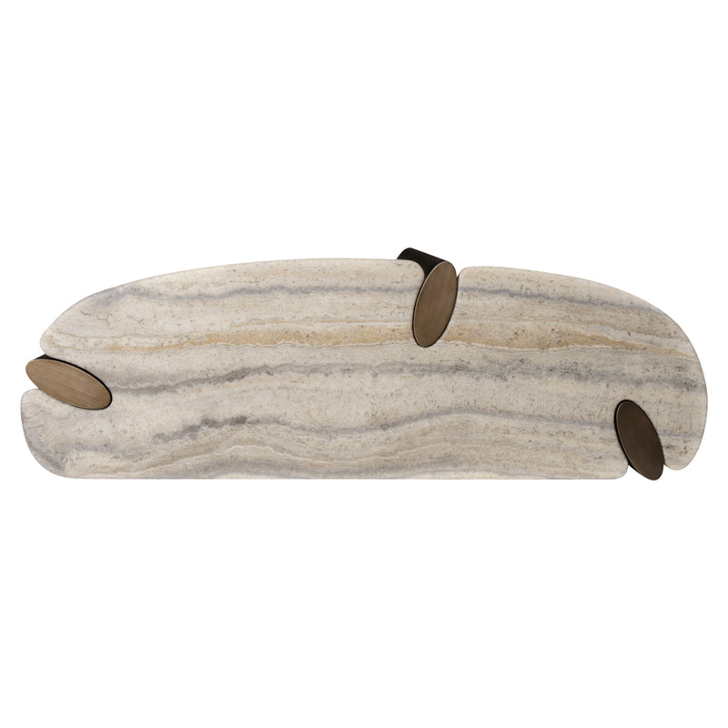 Konsole Arcadia grey – Richmond Design aus Travertin & Eisen