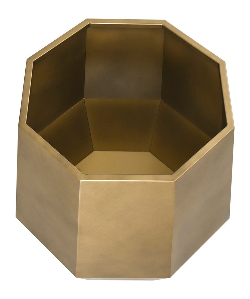 Pflanzgefäß Axis bronze gold medium – Eisen, 55x55x55 cm