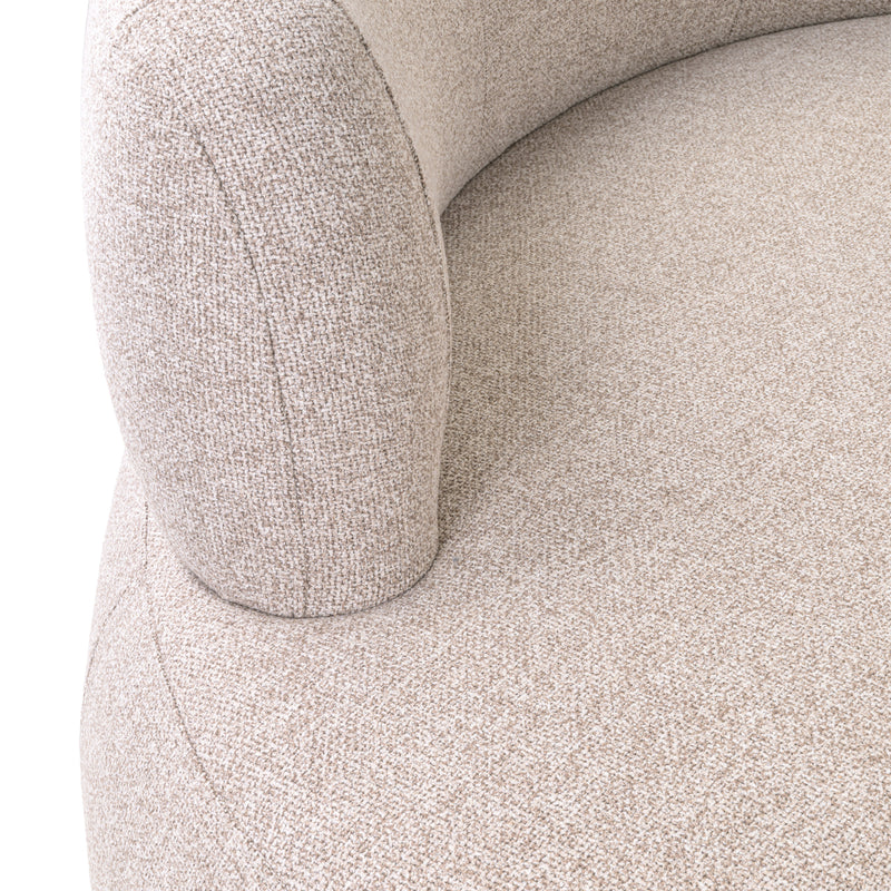 Sitzbank Sorrobon Cayenne Brown 2er-Set – rund für Esstisch