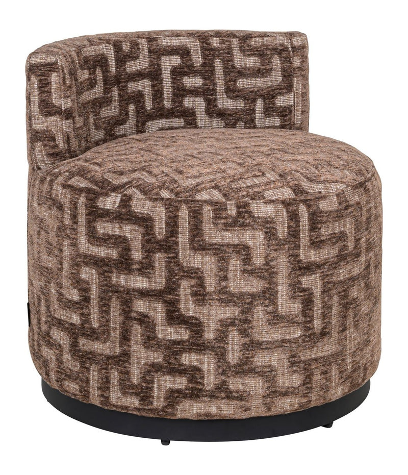 Lounge Stuhl Franny Brown Labyrinth – Richmond Design-Sessel