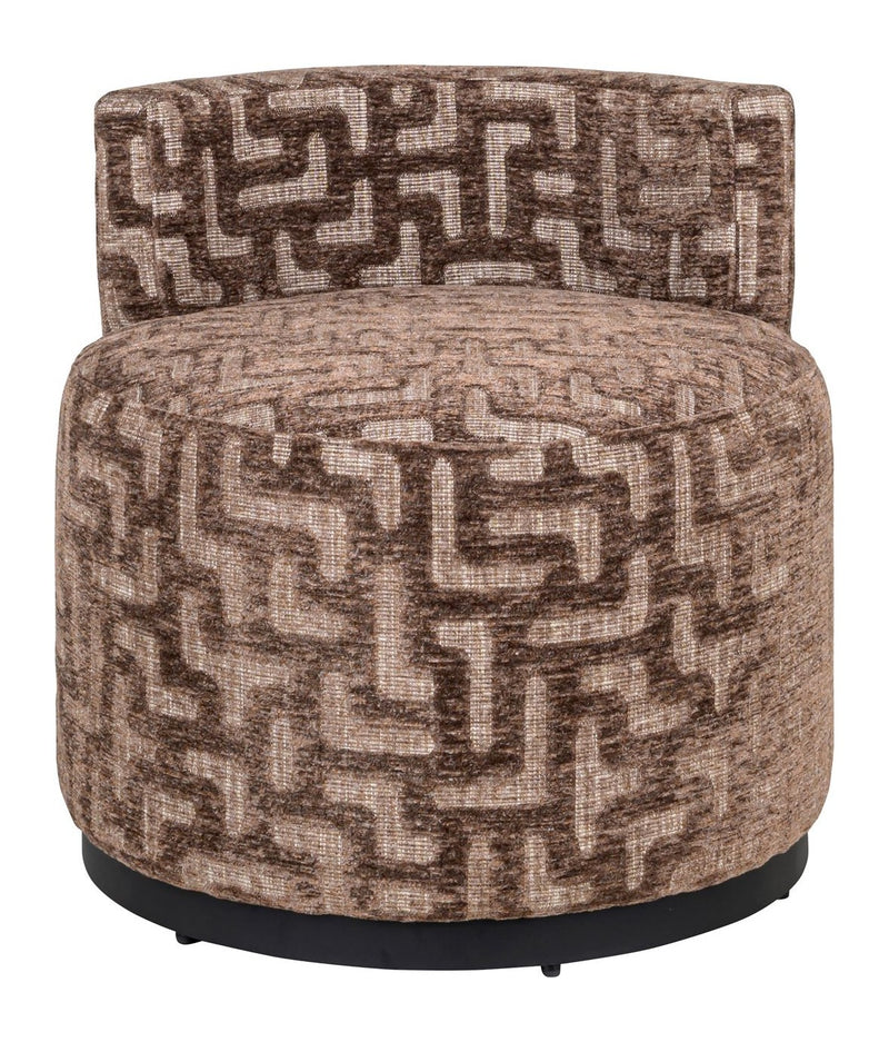 Lounge Stuhl Franny Brown Labyrinth – Richmond Design-Sessel