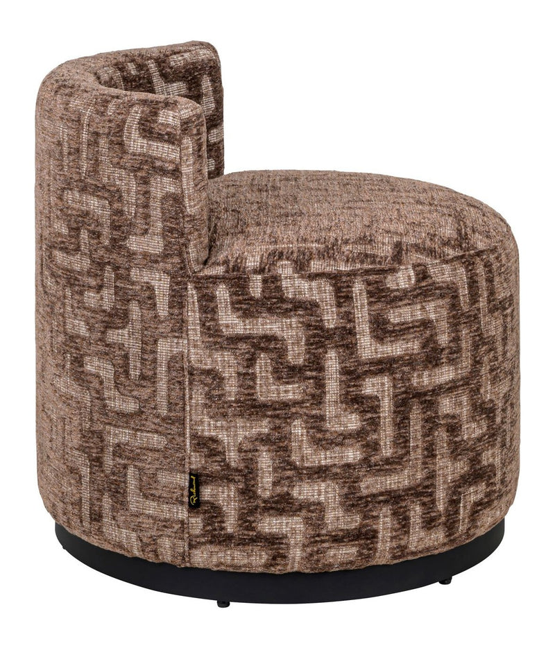 Lounge Stuhl Franny Brown Labyrinth – Richmond Design-Sessel
