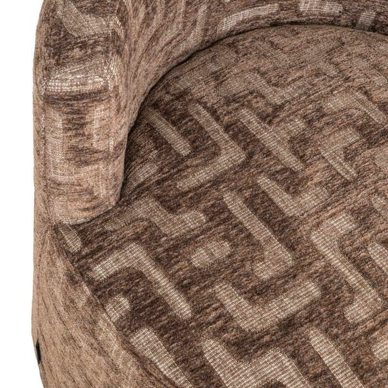 Lounge Stuhl Franny Brown Labyrinth – Richmond Design-Sessel