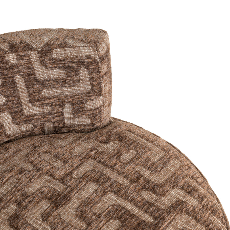 Lounge Stuhl Franny Brown Labyrinth – Richmond Design-Sessel