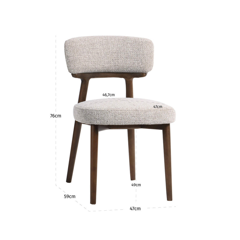 Esszimmerstuhl Basker natural fancy im 2er-Set, Buche-Gestell
