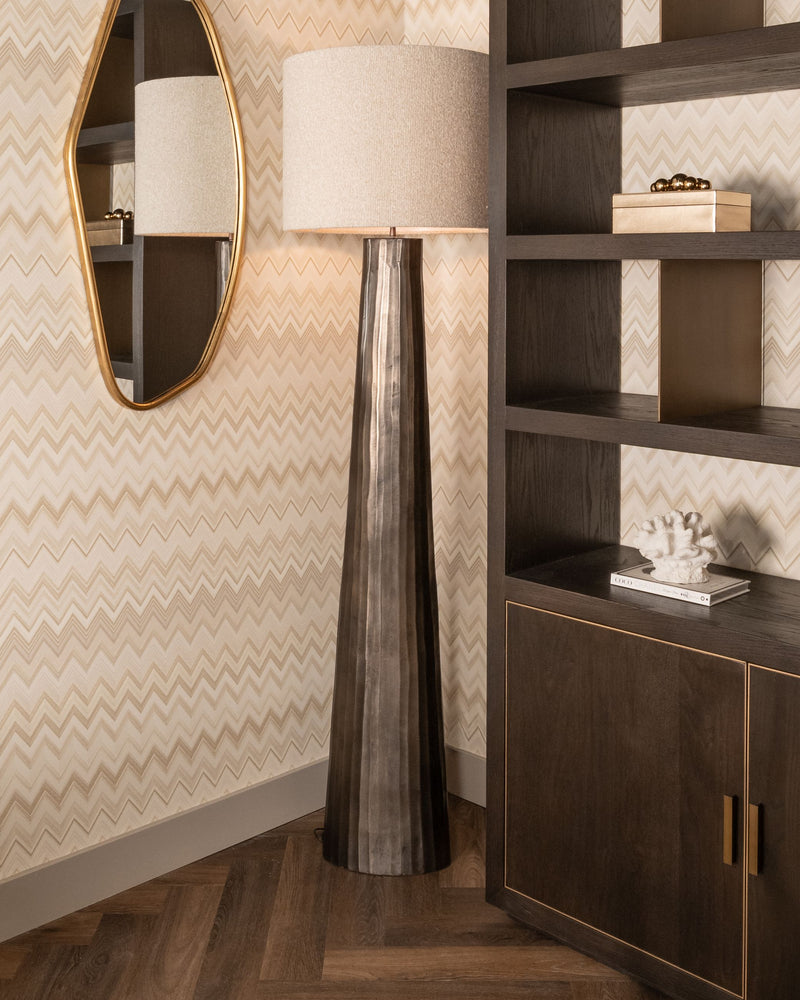 Richmond Stehlampe Velvyn Bronze – schlanke Design-Stehleuchte E27