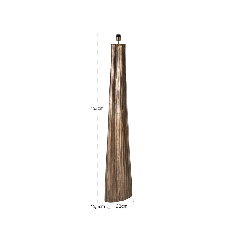 Stehlampe Velune Brass Antique – Design-Leuchte mit E27-Fassung