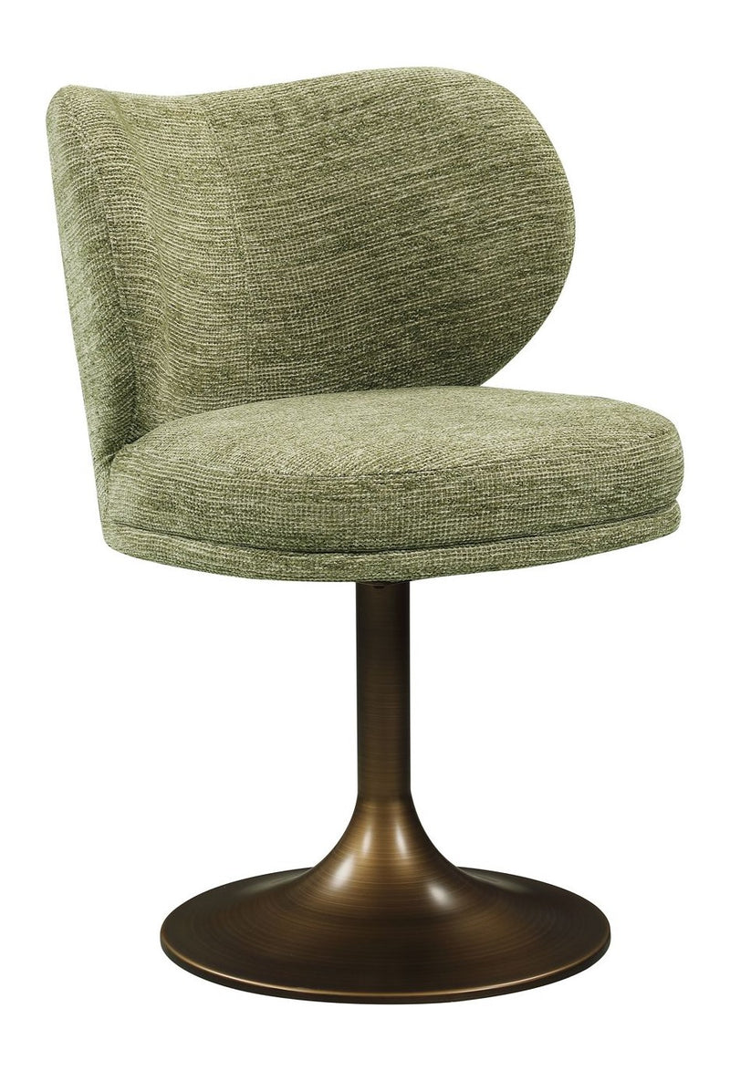 Richmond Esszimmerstuhl Amely Pistache Softweave mit Drehfunktion