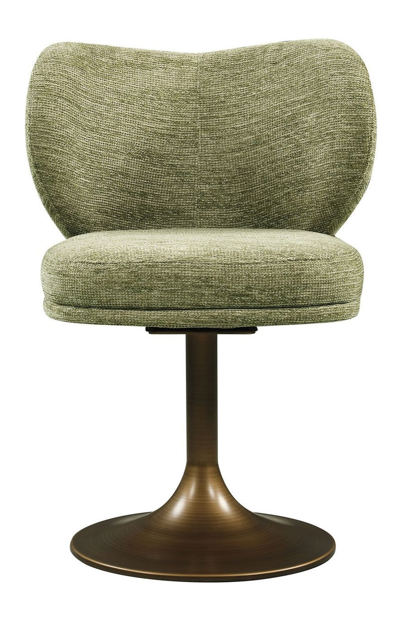 Richmond Esszimmerstuhl Amely Pistache Softweave mit Drehfunktion