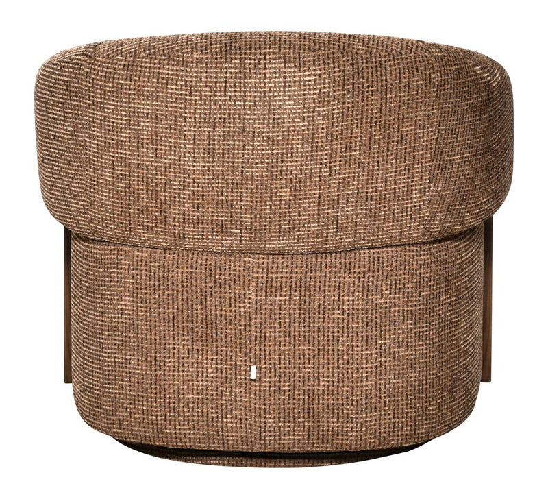 Lounge Stuhl Marina in Brown Blockweave, drehbar, Richmond