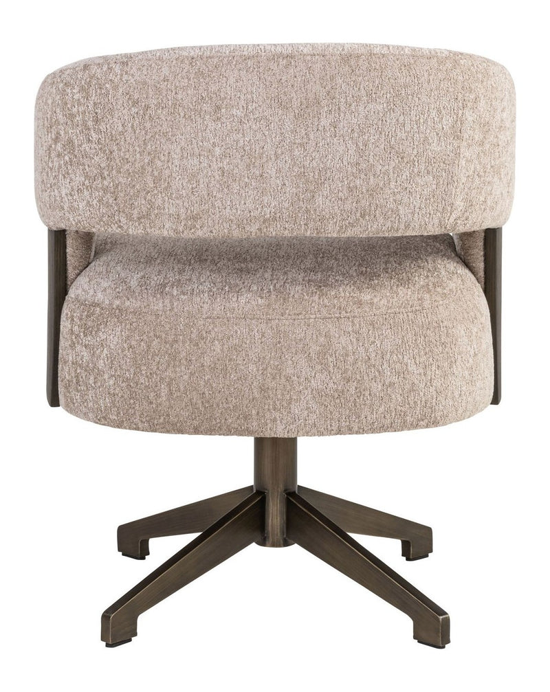 Esszimmerstuhl Pollux Sand Oak Richmond mit Polyester-Bezug,