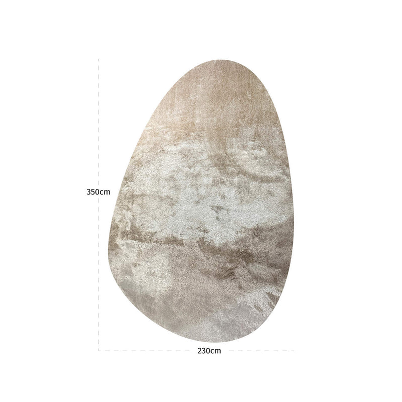 Richmond Teppich Mats beige 230x350 cm – Pebble-Form mit Reliefmuster