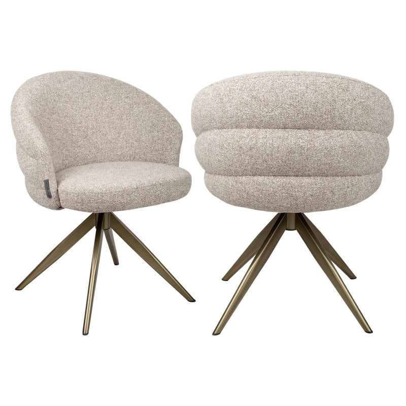 Esszimmerstuhl Zendaya drehbar, Cayenne Brown, Richmond Interiors