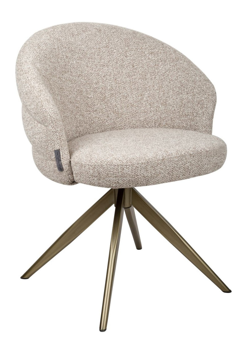 Esszimmerstuhl Zendaya drehbar, Cayenne Brown, Richmond Interiors