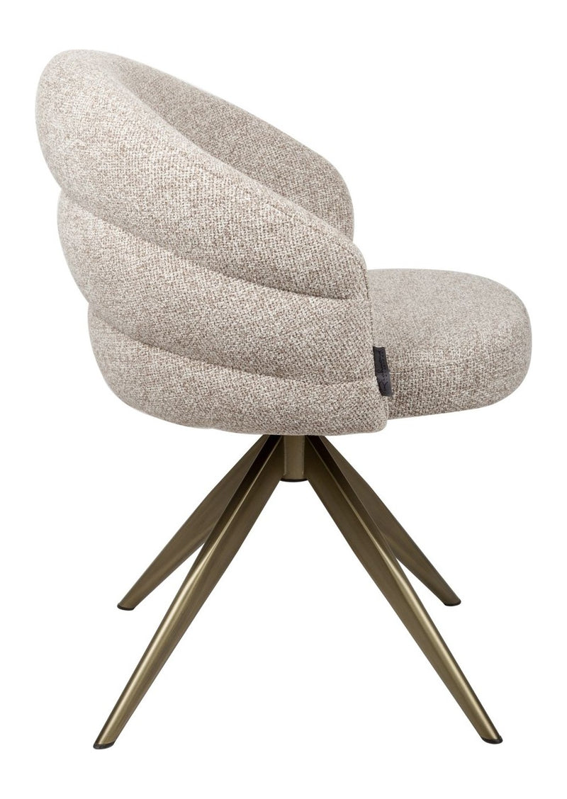 Esszimmerstuhl Zendaya drehbar, Cayenne Brown, Richmond Interiors