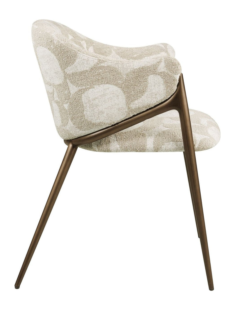 Esszimmerstuhl Gwen natural oasis von Richmond mit Polyester-Bezug