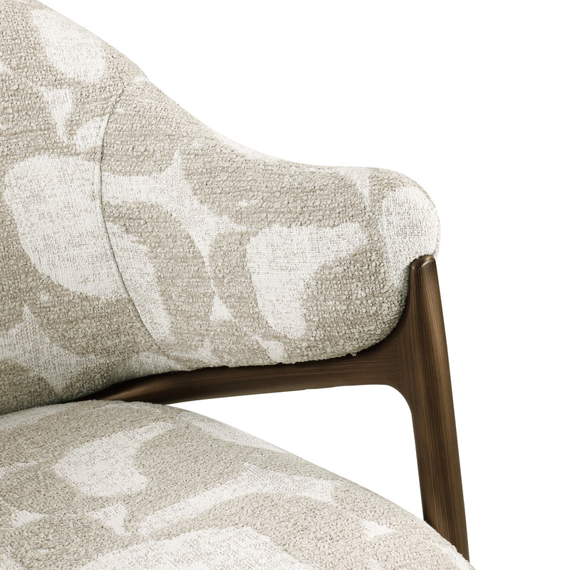 Esszimmerstuhl Gwen natural oasis von Richmond mit Polyester-Bezug