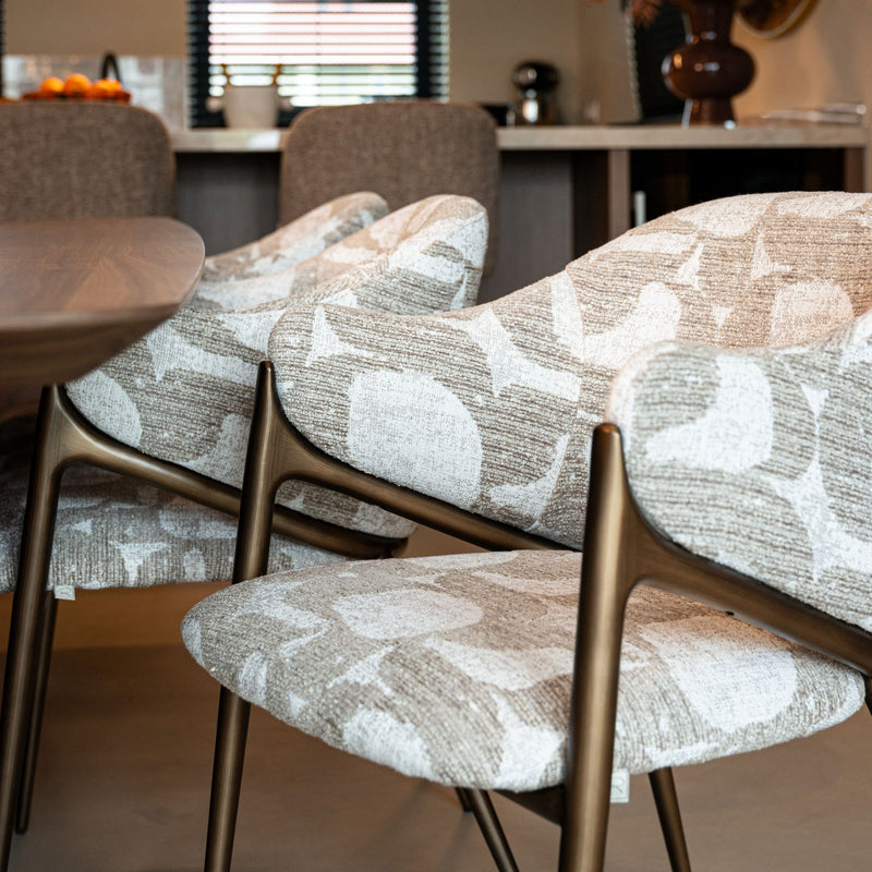 Esszimmerstuhl Gwen natural oasis von Richmond mit Polyester-Bezug