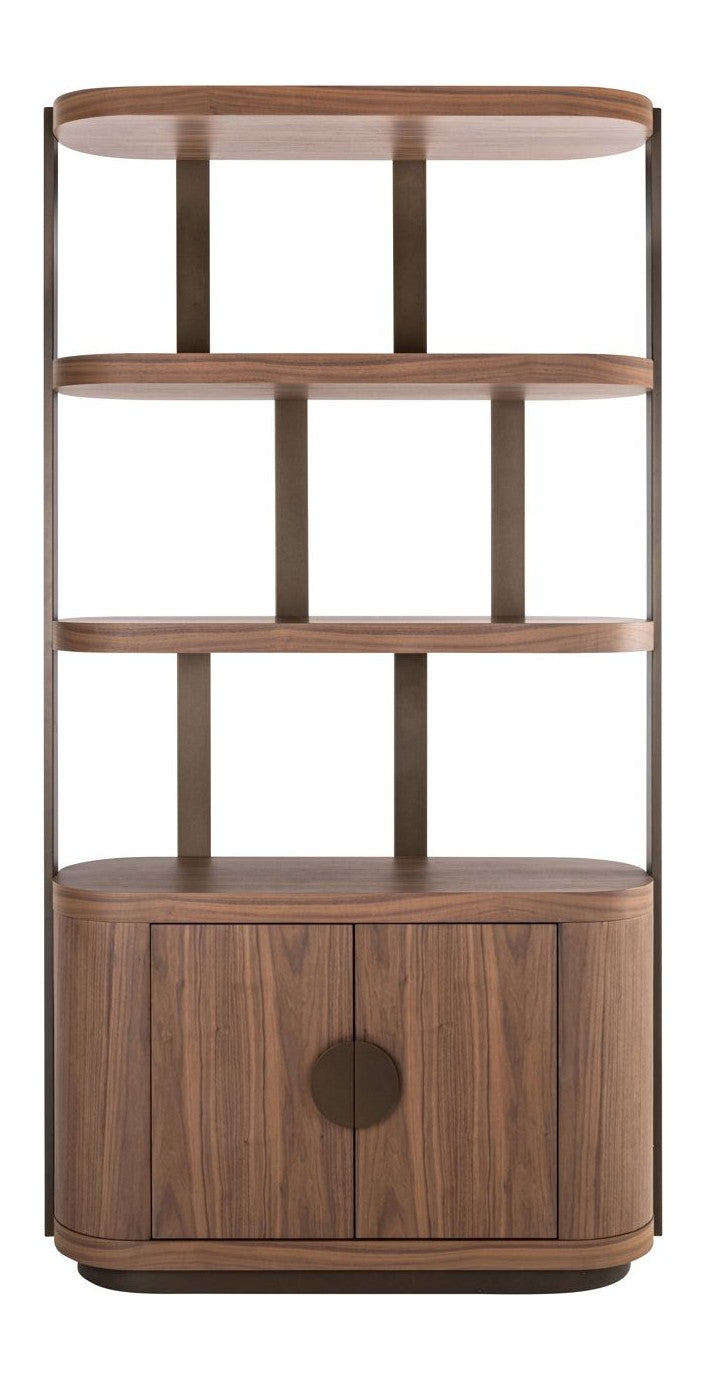 Vitrine Windsor Walnuss – Richmond Highboard mit Stauraum, 225 cm