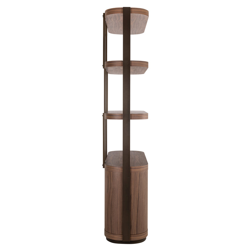 Vitrine Windsor Walnuss – Richmond Highboard mit Stauraum, 225 cm