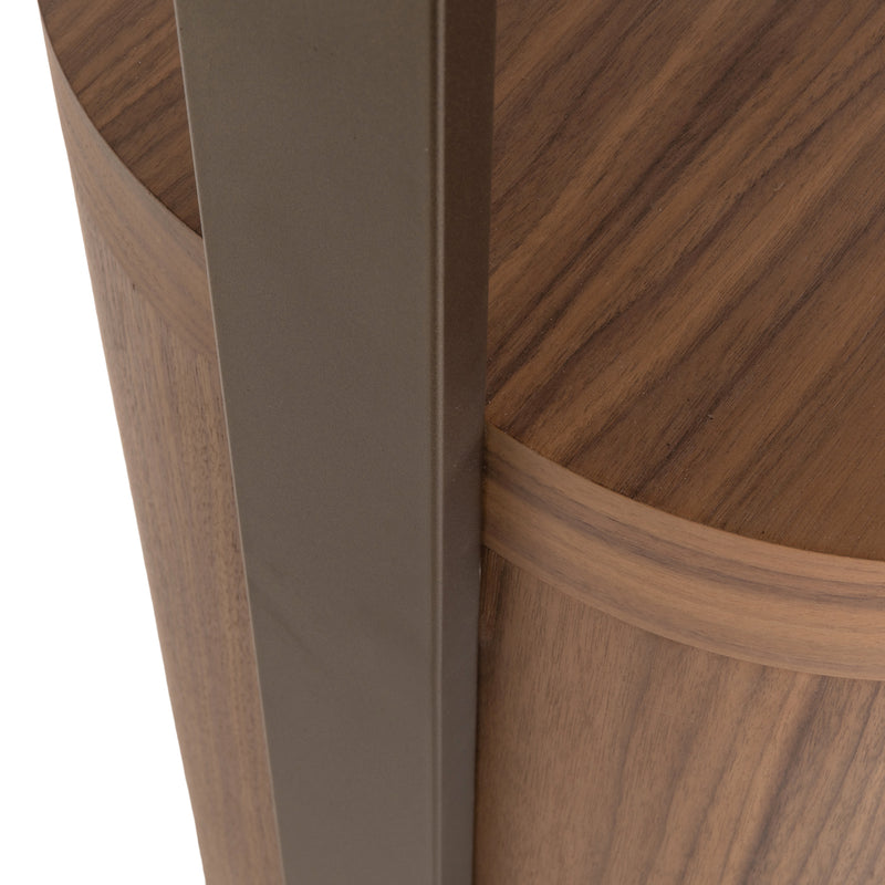 Vitrine Windsor Walnuss – Richmond Highboard mit Stauraum, 225 cm