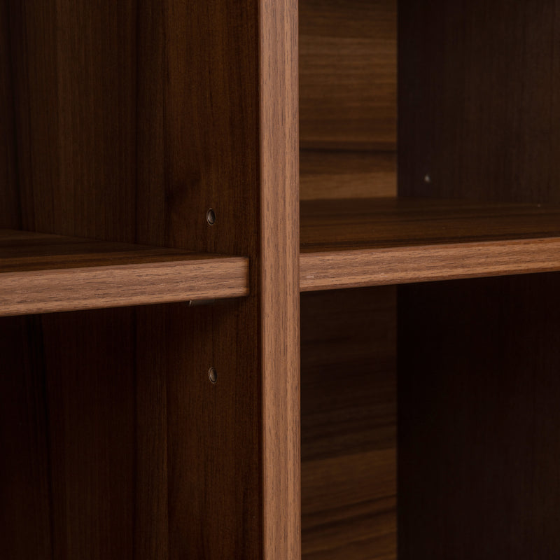 Vitrine Windsor Walnuss – Richmond Highboard mit Stauraum, 225 cm