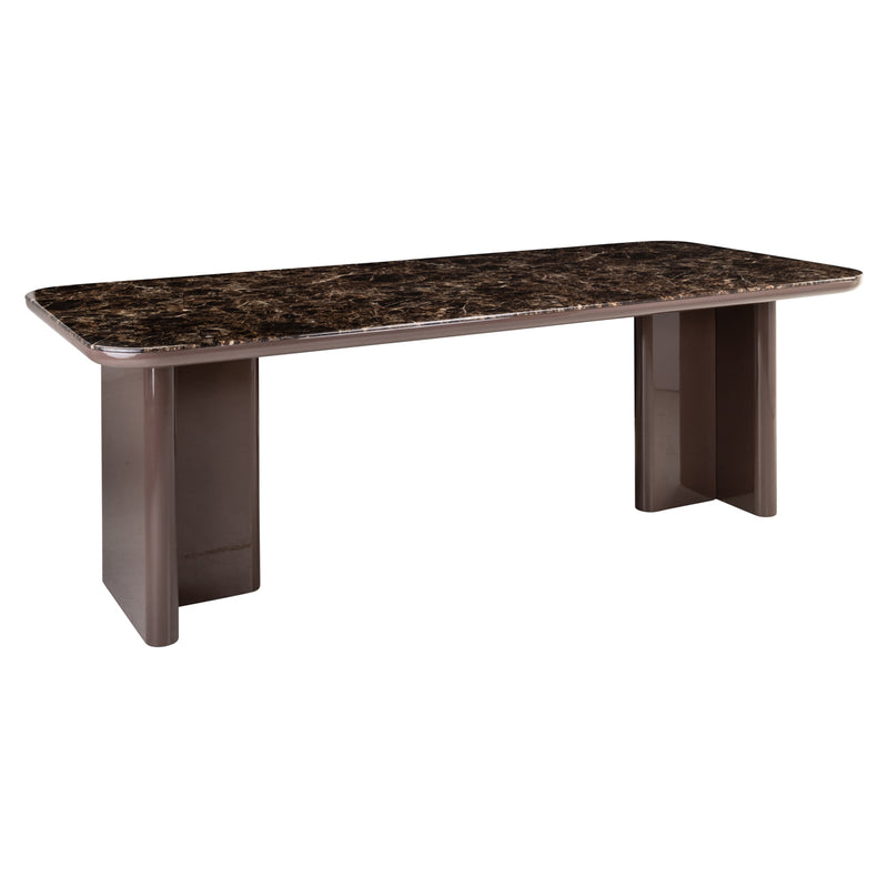 Esstisch Almundi 230 cm in Chocolat Brown mit Marmor-Optik