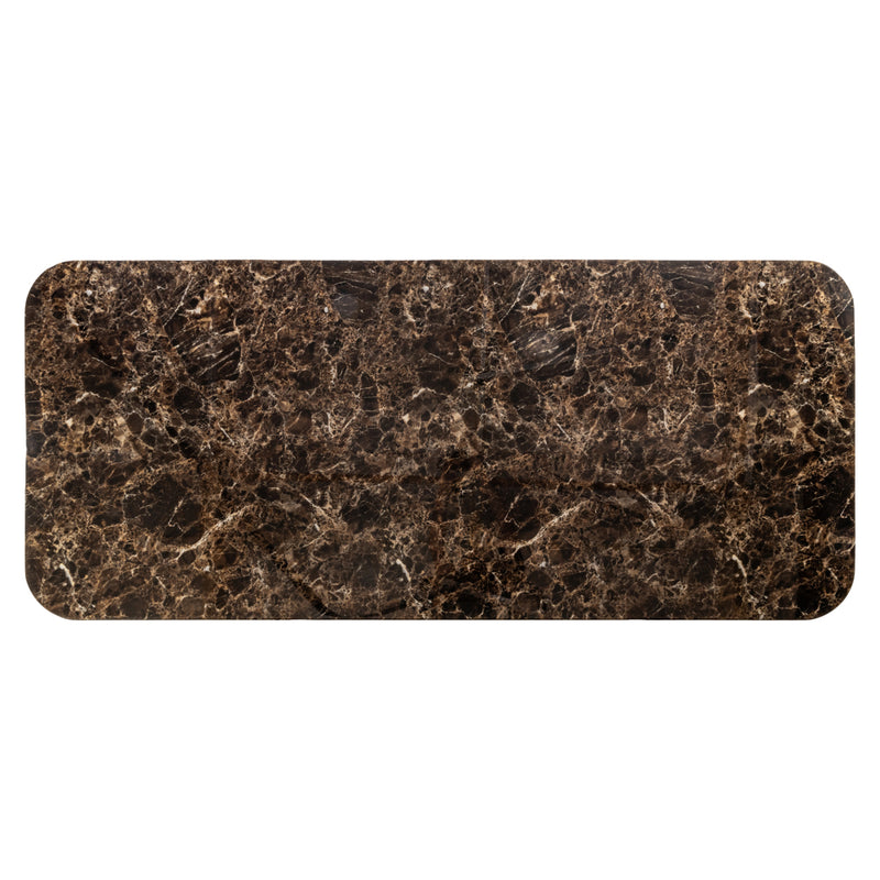Esstisch Almundi 230 cm in Chocolat Brown mit Marmor-Optik