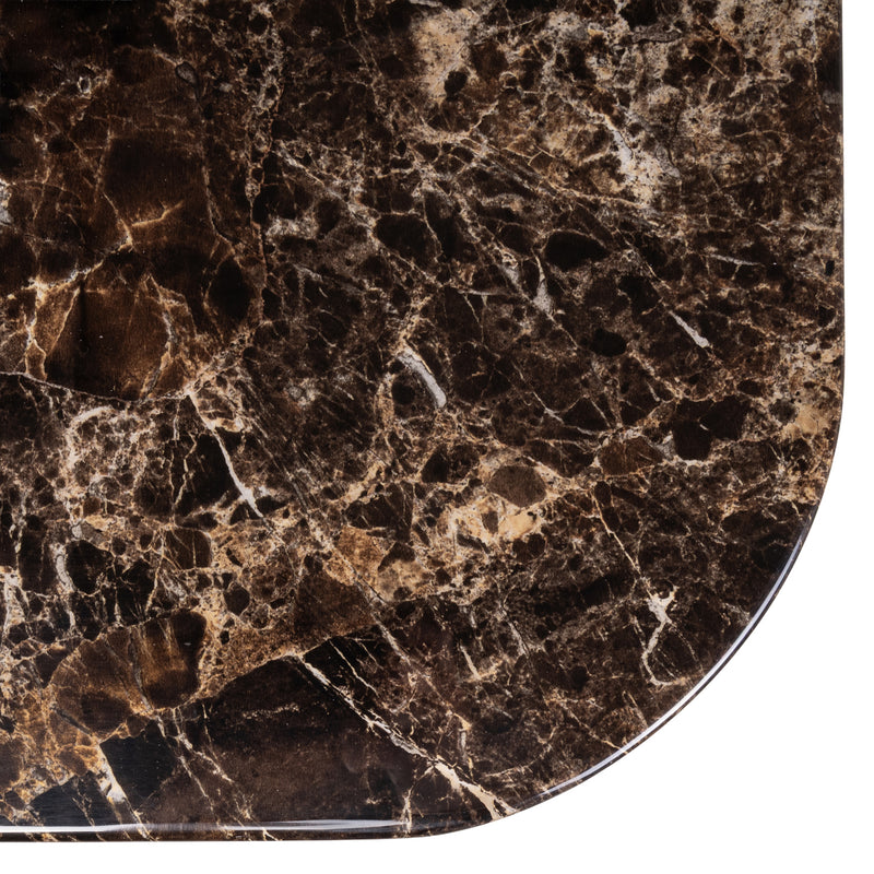Esstisch Almundi 230 cm in Chocolat Brown mit Marmor-Optik