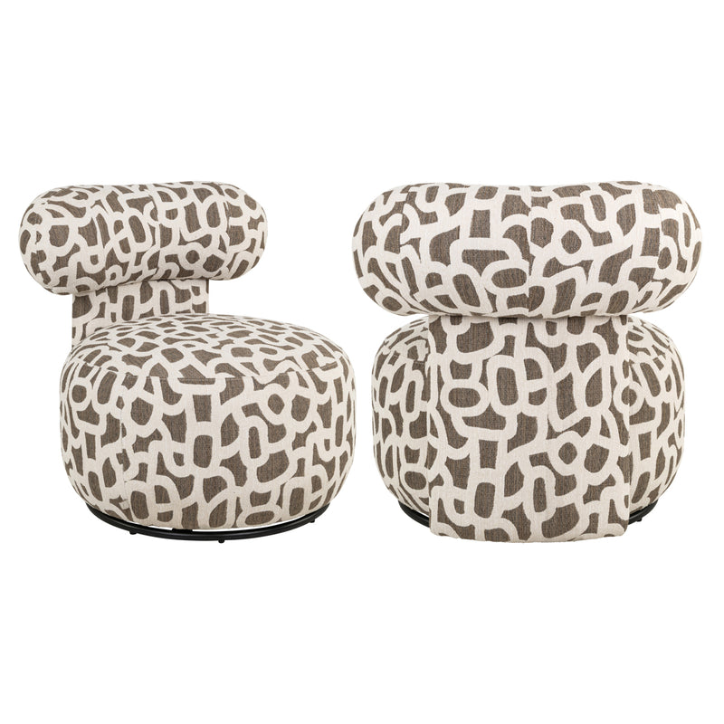 Lounge Stuhl Kaya weave brown – Richmond Sessel, Eisengestell